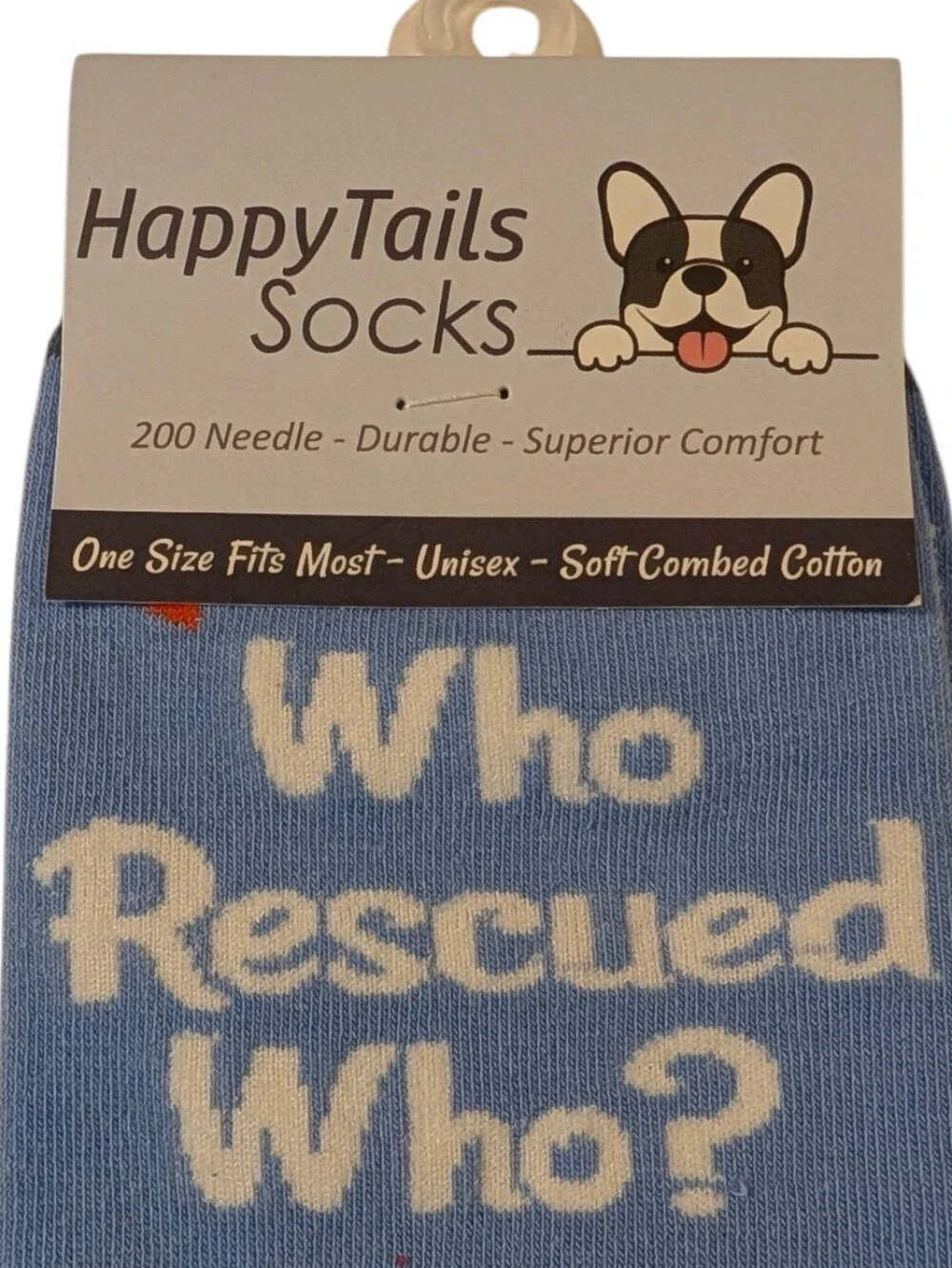 Happy Tails Who Rescued Who? I Love My Dog! Dog Rescue Crew Socks One Size Most